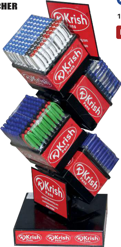 Présentoir métal de 400 + 400 stylos krish, vue 2
