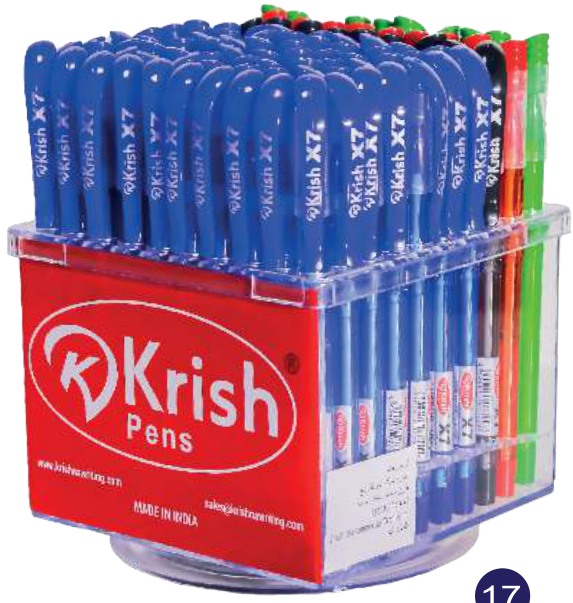 STYLO KRISH X7 pointe FINE EN Présentoir ROTATIF DE 100, vue 2