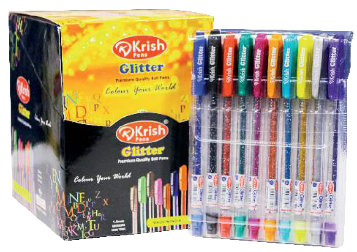 POCHETTE FIFTY  DE 10 STYLO  KRISH GEL GLITTER, vue 2