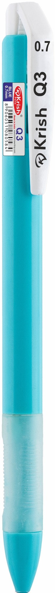 STYLO KRISH Q3 RETRECTABLE BLEU  EN PRéSENTOIR ROTATIF DE 100, vue 5