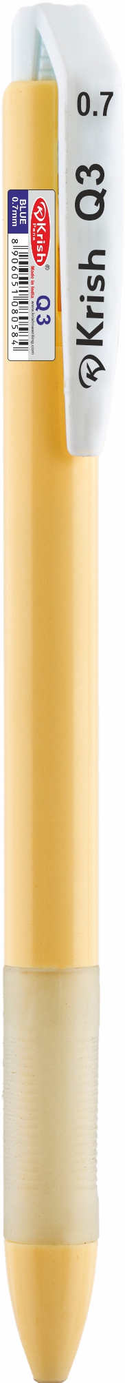 STYLO KRISH Q3 RETRECTABLE BLEU  EN PRéSENTOIR ROTATIF DE 100, vue 7