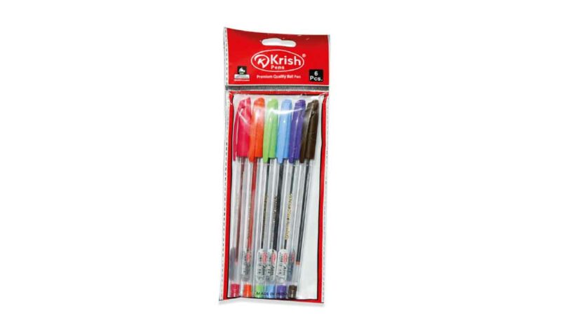 Pochette de 6 stylos Krish AIM