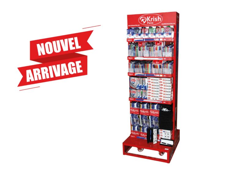 Présentoir métal de 8900 stylos Krish